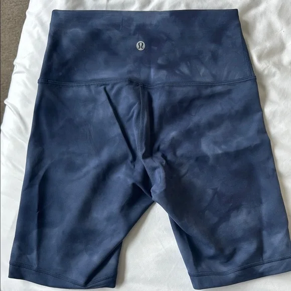 Lululemon Athletica Blue Bike Shorts High-Waisted - Picture 2 of 3
